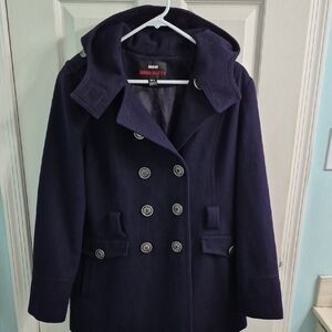 Womens XL Navy Blue Miss SIixty Peacoat
